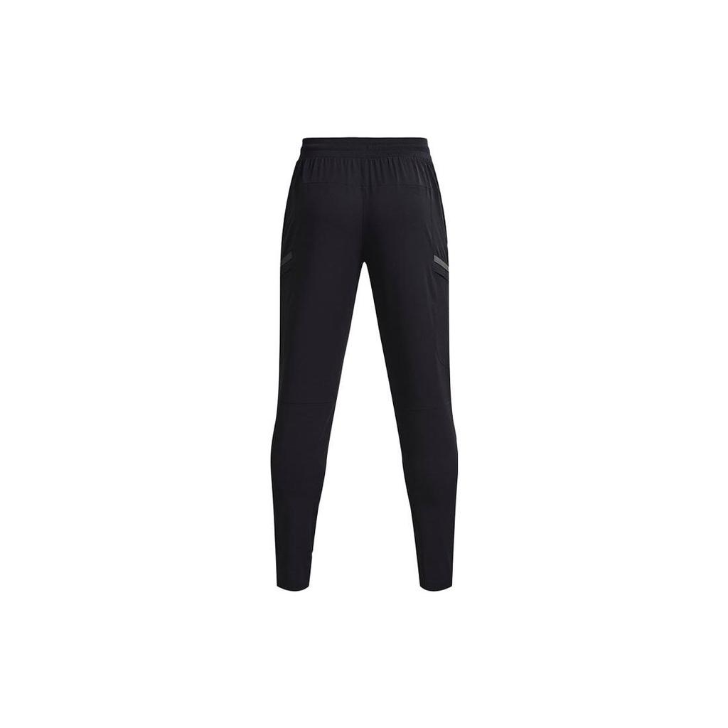 Under Armour Solid Color Lace-Up Fitness Training Running Pants Men Pants Black 1373864-001