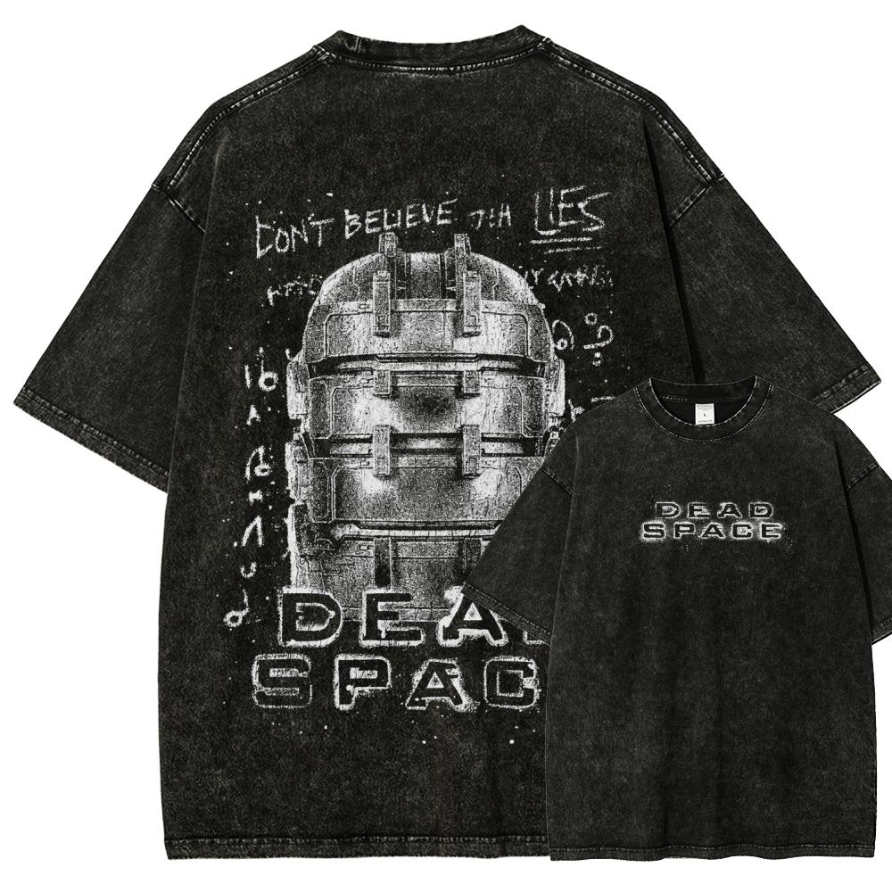 

Dead Space NewModel Washed T shirt Anime Lover personality Clothes Oversized Year round clothing Unisex hot product Breathable M