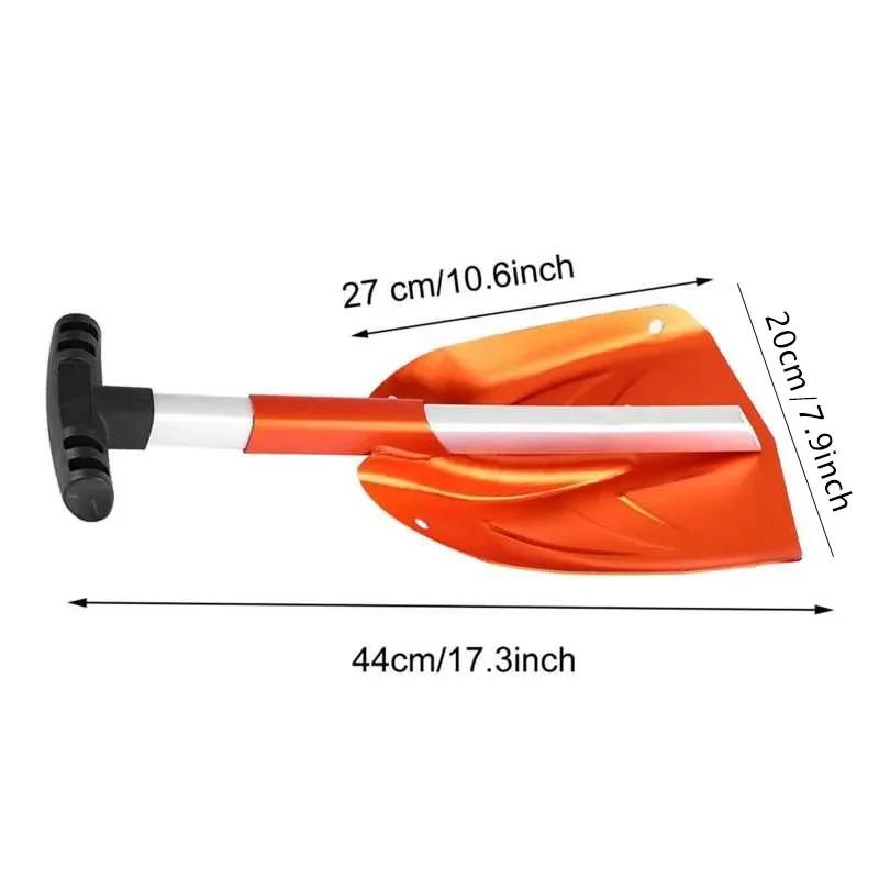 Detachable Telescopic Shovel Outdoor Yard Cleaning Tool Winter Snow Ice Shovel Portable Aluminum Alloy Foldable Tool Garden