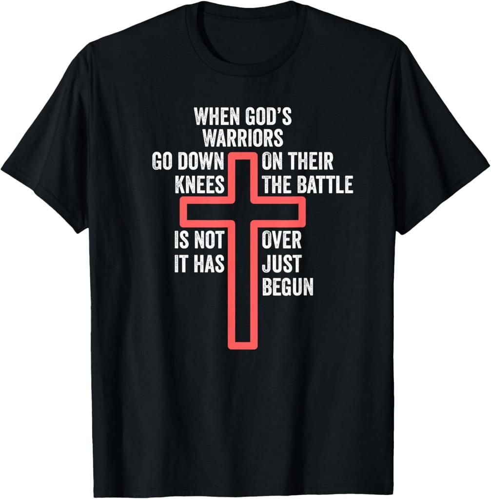 When God Warriors Go Down Christian Jesus Knights Templar T-Shirt