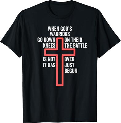When God Warriors Go Down Christian Jesus Knights Templar T-Shirt