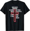 When God Warriors Go Down Christian Jesus Knights Templar T-Shirt