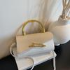 Simple Women's Bag - Color-matched Trendy Crossbody Bag with A Soft and Smooth Square Shape Design