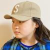 Basic Enchi Cap S Logo Short Brim Umpire Antibacterial Deodorant Free Size Beige