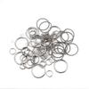 100pcs 0.5mm-1.8mm-4mm-16mm Stainless Steel Open Jump Rings Findings Round Silver Color DIY Making Keychain Necklace Jewelry