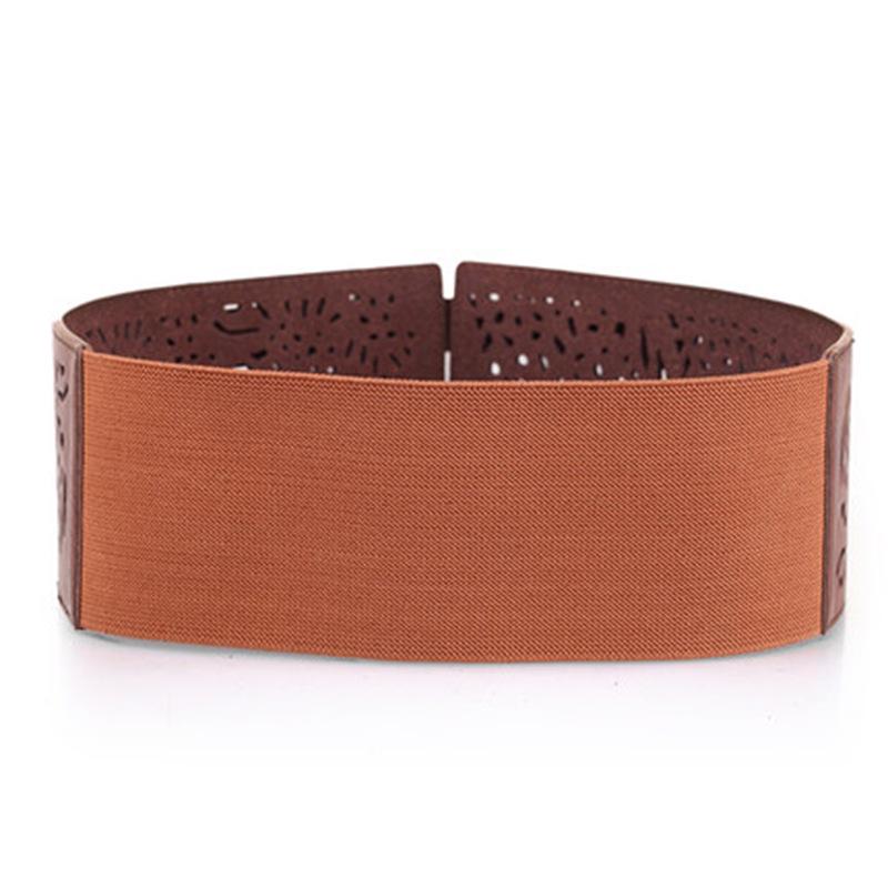 Herbst/Winter Mode Doppelreiher Mantel mit elastischem Bund & breitem Gürtel für Damen