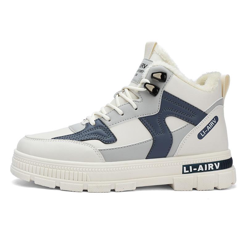 Men's Shoes Spring 2024 New High Tooling Helper Velvet Light Casual Martin Men's Versatile Labor Insurance Shoes Men's