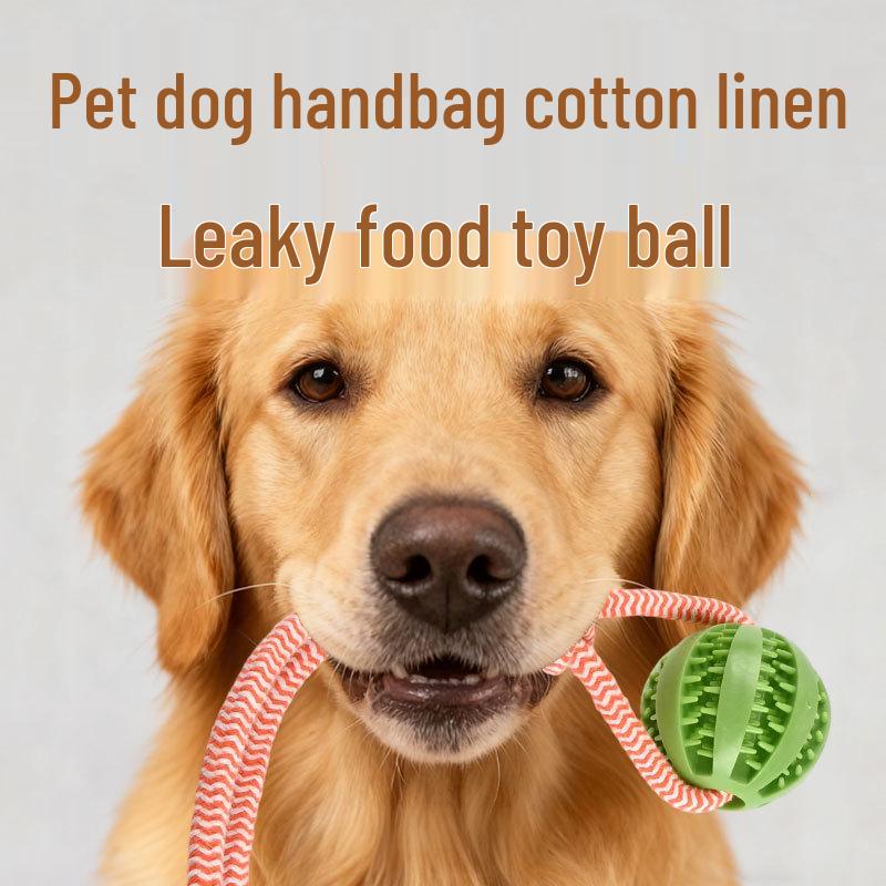 Durable Cotton Rope Ball: Teeth-Cleaning Toy for Large Dogs