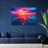 Canvas print, Sunset over the sea
