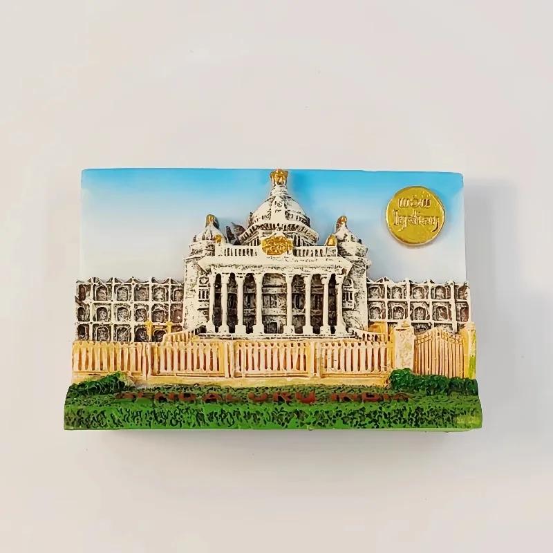 India Souvenirs Bangalore Fridge Magnets Goa Mumbai Mysore Palace Ganesha Ganapati Fridge Stickers Home Decor Wedding Gifts