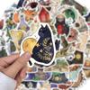 10/30/50pcs Retro Watercolor Witch Graffiti Stickers Halloween Cartoon Sticker Motorcycle Phone Suitcase Waterproof Decals Pack
