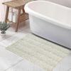 Non-slip Absorbent Bath Mat, Soft Chenille Microfiber For Bathtub Toilet Entrance Machine Washable Small 43x60cm, Gray