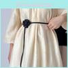 Beautifully Designed Women's Floral Waist Belt Soft Chiffon Accessory For Dresses 125cm