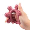 Food Grade Silicone Baby Teething Toys BPA Free Infant Chew Toys Silicone Teething Ring  Newborn
