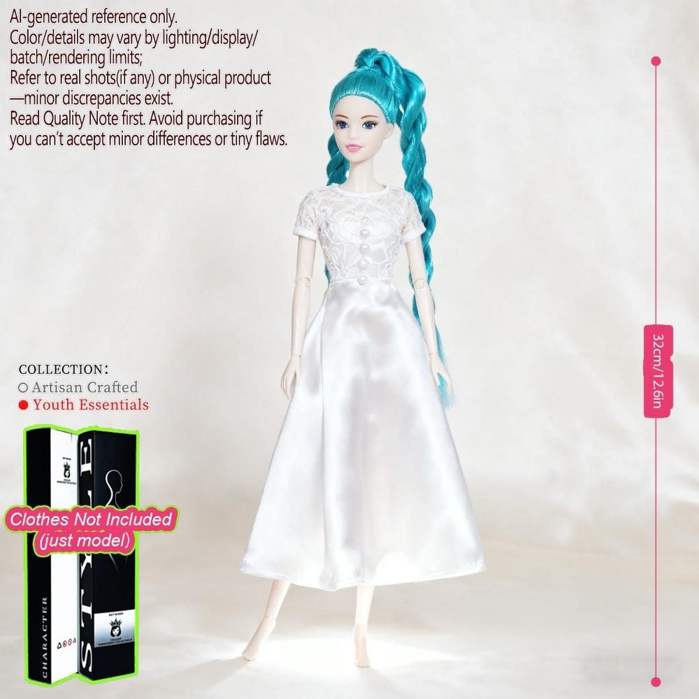 12.6in Articulated Doll 1/6 Scale 12-Joint, Changeable Makeup BJD (no clothing)