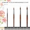 Kolinsky Sable Bristle Brush Set, 4-Piece Watercolor Brush Set with Extended Needle Tips, Synthetic Material Extra-Long Needle Tip Brushes, for Waterc