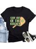 Pickleball Shirts For Wounisex Stay Out Of The Kitchen Printed T-Shirt Funny Pickleball Player Lover Tee Tops