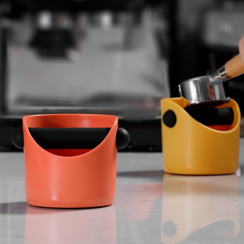 Coffee Powder Knocking Dregs Bucket Plastic Slag Bucket Small Circular Slag Removal Trough Multi-color Box Coffee Bar Supplies