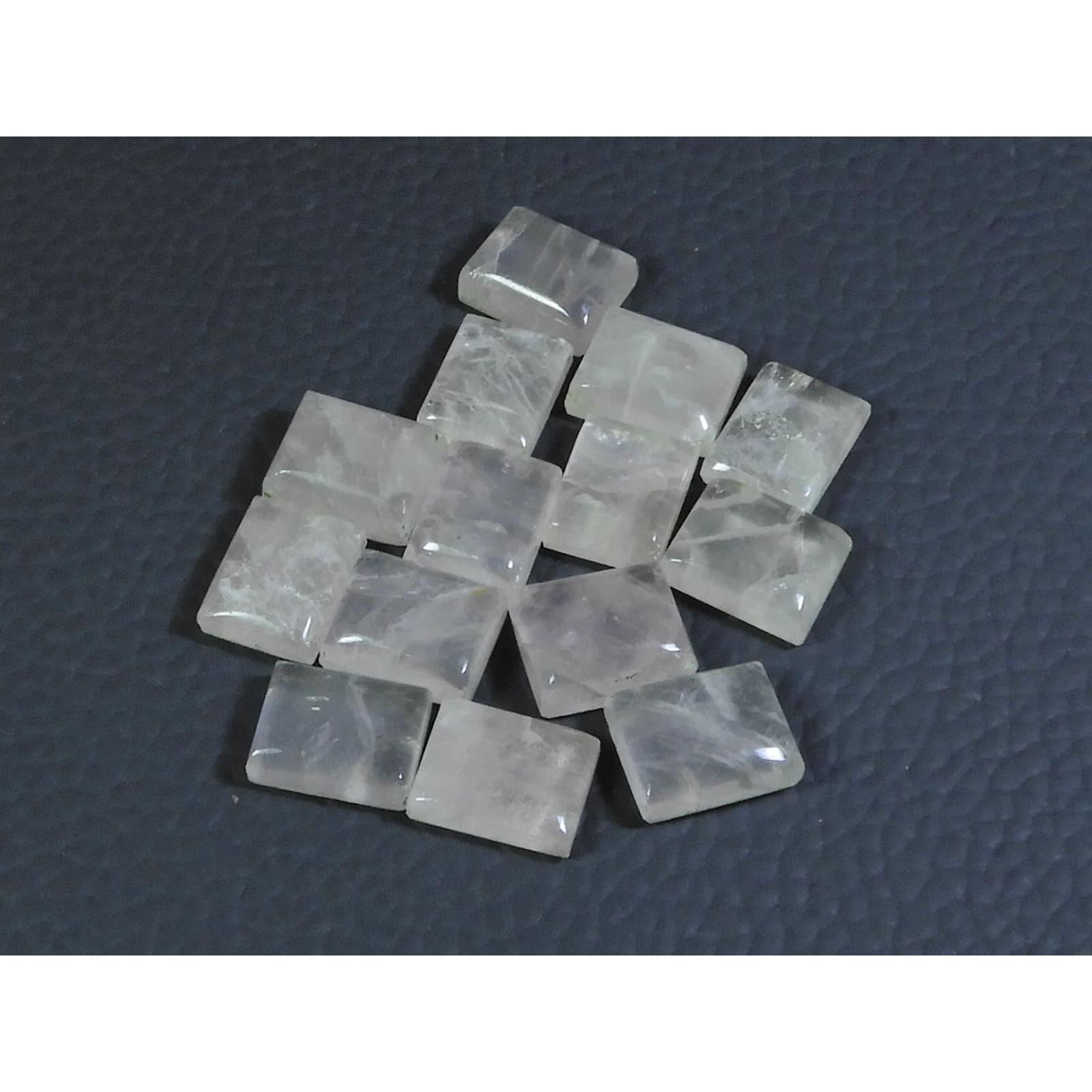 

7X10 MM Natural Rose Quartz Octagon Cabochon Loose Gemstone 14Pcs Lot 47Cts. A-351