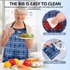 3Pcs Adult Bibs for Elderly Waterproof Dining Clothing Protectors Reusable Apron with Crumb Catcher for Special Needs