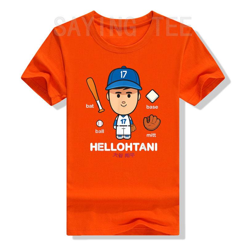 Shohei Ohtani Los Angeles Baseball HellOhtani MLBPA T-Shirt Cute Baseball Lover Graphic Tee Short Sleeve Top Lovely Novelty Gift