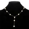 Set di Gioielli da Sposa Donna Orecchini a Frange con Perle Simulate +Collana+Bracciale Perline per Feste Accessori Regalo