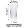 OLOEY Snow Mountain Crystal Whiskey Glasses, Set of 2