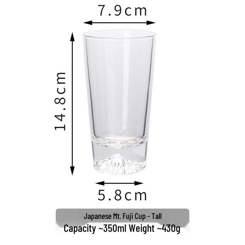 OLOEY Snow Mountain Crystal Whiskey Glasses, Set of 2