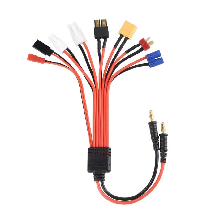 

Durability 1 to 8 Splitter Adapter with XT60 FUTABA, EC3, XT60, JST, Connectors for Highly power Remote Vehicles Robotic 1