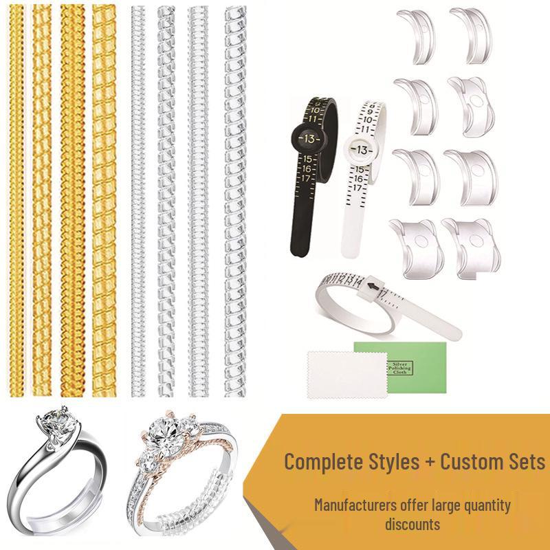 Ring Sizer: Soft Finger Measuring Ruler with Magnifying Glass and US Size Scale