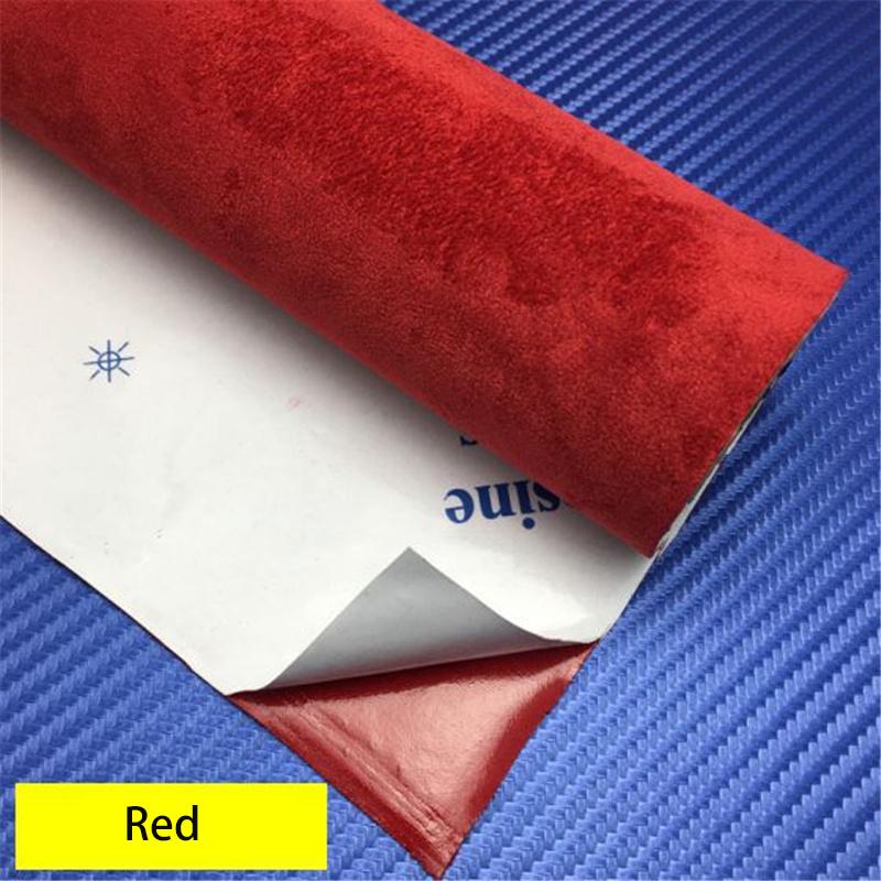 Premium Self-Adhesive Suede Fabric Car Interior Vinyl Wrap for Door Panels Dashboard Armrest DIY Car Interior Modification Furniture Decor