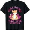 Cat Yoga Class Womens Workout Gift Yogi Meditation Saying T-Shirt Unisex T-Shirt