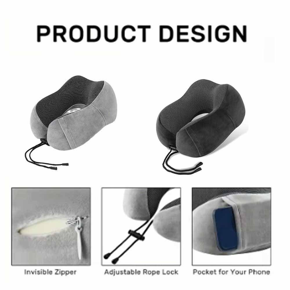 Soft U Shaped Neck Pillow Lightweight Travel Neck Guard Pillow  Healthcare Bedding