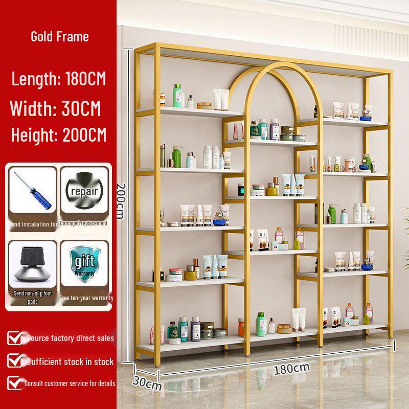 Beauty Salon Storage: Nail & Skincare Display Rack