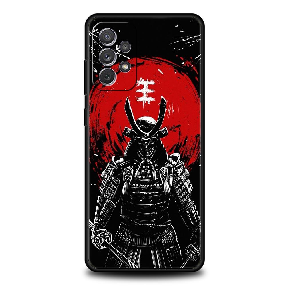 Japanisches Bushido Samurai Hülle für Samsung A57 A37 A51 A71 A21S A17 A11 A15 A25 A41 A23 A33 A53 A73 A07 A05S A13 A35 A55 5G Cover
