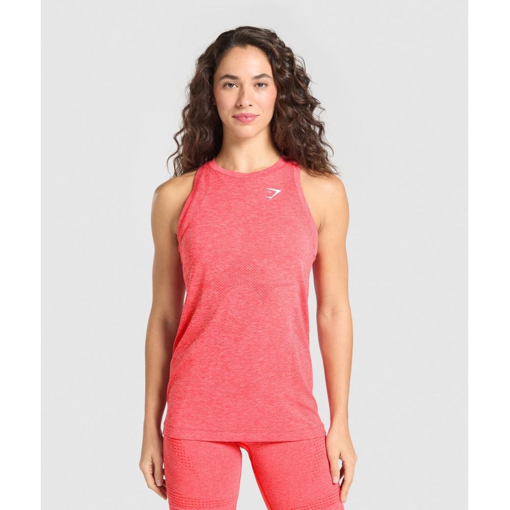 

Gymshark Vital Seamless Light Tank Coral Red Marl B3a2q Rb0z XXS