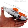 Tipmant RC Submarine Toy Remote Control Boat Underwater Diving Waterproof for Fish Water Tank Kids Birthday Gift (White)