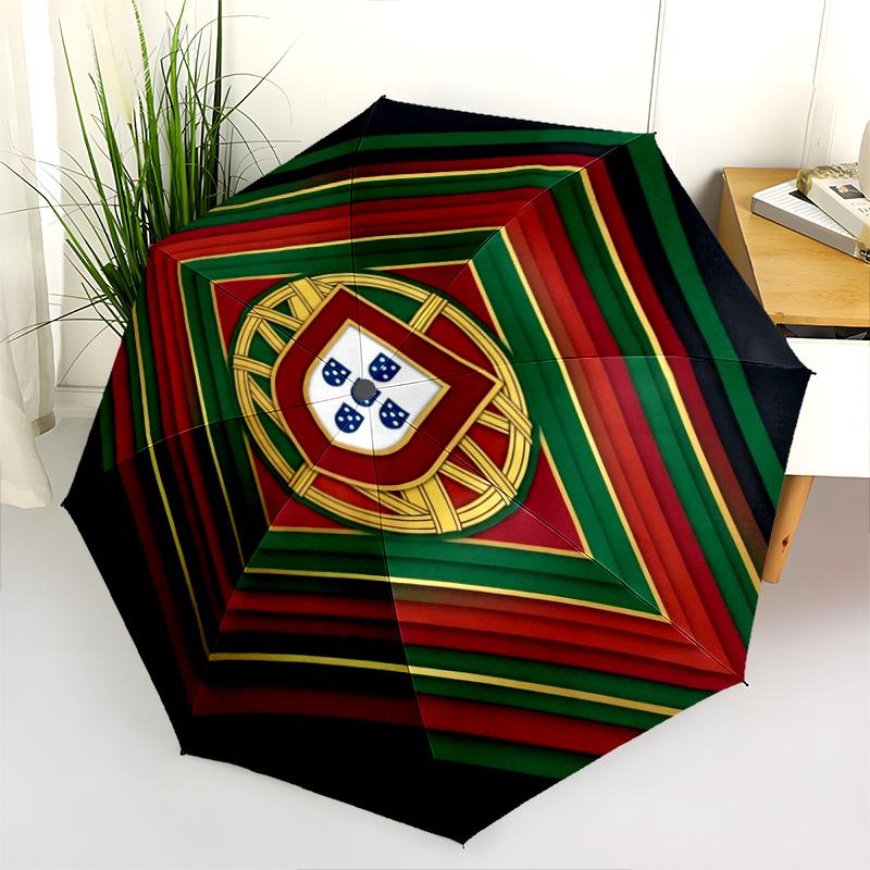 Portuguese Heritage Emblem Folding umbrella 8 paraphenoid bones Suitable for all seasons Umbrella Gift outdoor