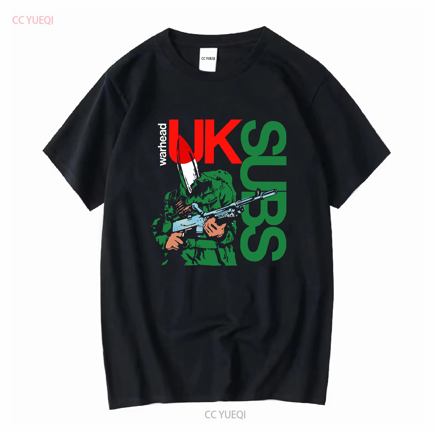 

UK Subs Warhead T shirt Official Adult Mens Black New S M vintage Washed Casual fashion designer clothes Soft graphic Unisex 4XL
