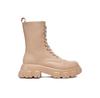 1709-1 Beige Ankle Boots