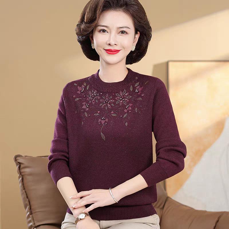 Women's Plus Velvet Thick Knit Sweater - Warm & Stylish Base Layer for Autumn/Winter