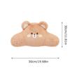 Bear Car Headrest Pillow Plush Cute Lumbar Support Pillow Plush Bear Shape Waist Cushion Cute Headrest Pillows For Car Front