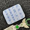 Blumenkette 3D Reliefschnitzerei Silikon-Nagelform DIY-Nagelkunst-Dekoration Florales Design Transparentes Maniküre-Schablone