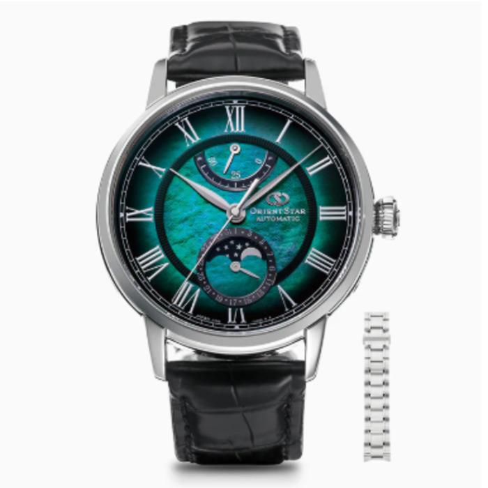 ORIENT STAR Montre-bracelet Japon Édition Officielle Limitée M45 F7 Mécanique Phase de Lune RK-AY0114A