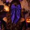 Gothic Pumpkin Hair Clip Spring Clip Halloween Scrunchie Fashion Spider Web Hair Bow  Cosplay
