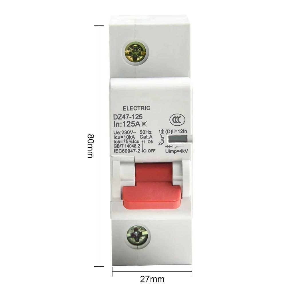 1P AC Circuit Protector Rated at 125A Reliable Solution for Safeguarding Against Electrical Faults in For PV Systems