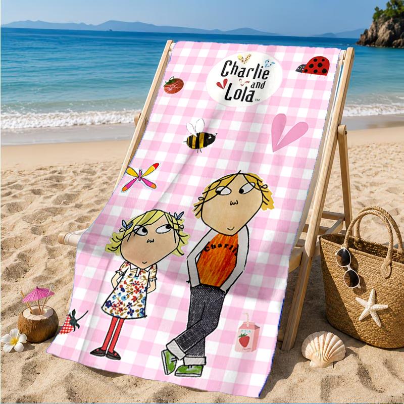 Lola Adventure Beach Towel, Super Soft Microfiber, Perfect Gift for Her/Him, Birthday, for Pool, Beach, Travel, Decor Beach Party