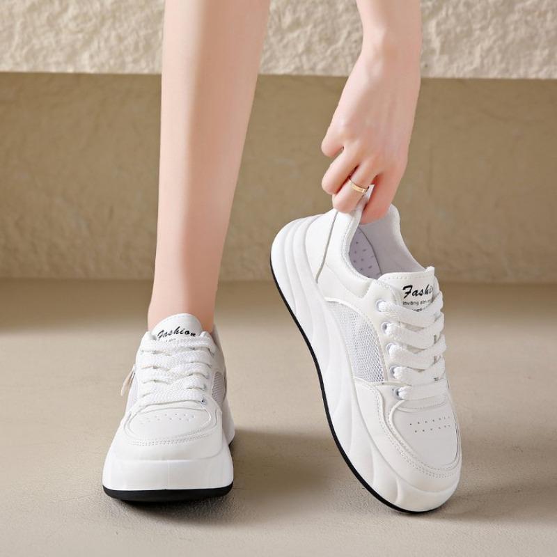 Fashion Women's Shoes Summer Thick Sole White Spring Autumn Breathable Platform Tennis Woman Runing Shoes Female Casual Sneaker