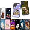 For Xiaomi Redmi 15C 15 A4 A5 9A 9T 10A 10C 9C NFC Note 11 9 8 10 Pro 8T Phone Cover Case Owl Bird Cute