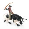 Simulation Bullfighting Action Figures Farm Animals Calf Bull OX Figures  Collection